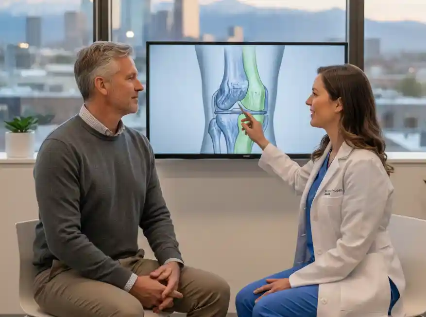 Regenerative medicine injection for osteoarthritis treatment in Denver by Dr. Christopher Walker No. 002