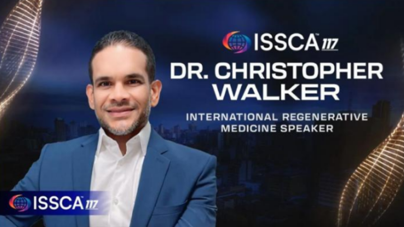 Dr Christopher Walker international regenerative medicine speaker with ISSCA 2