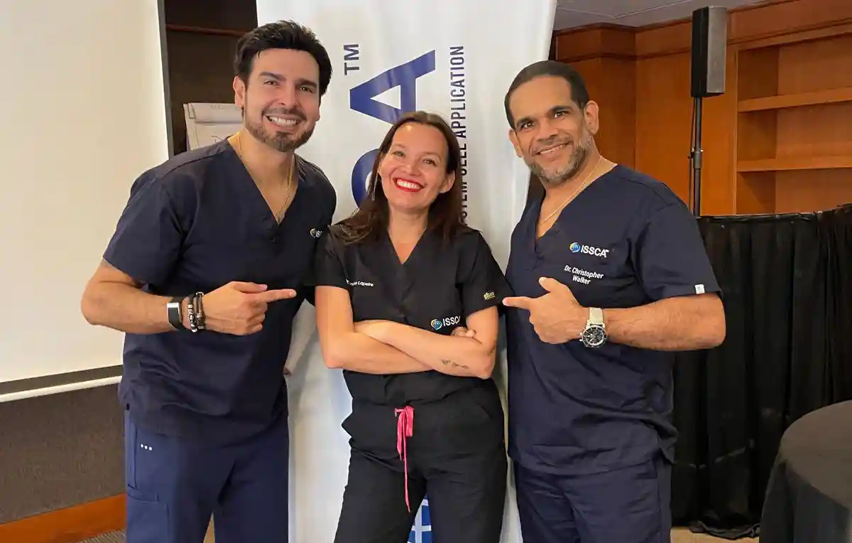 Dr. Christopher Walker modern medicine expert with medical professionals at ISSCA training event